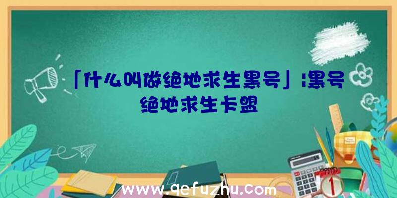 「什么叫做绝地求生黑号」|黑号绝地求生卡盟